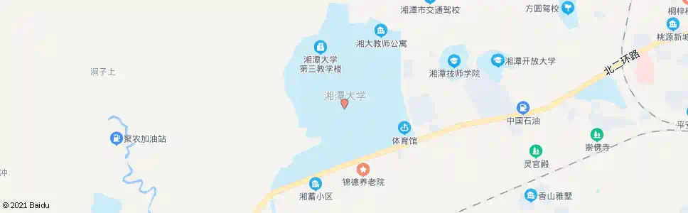 湘潭湘大教师公寓(湘潭大学)_公交站地图_湘潭公交_妙搜公交查询2025