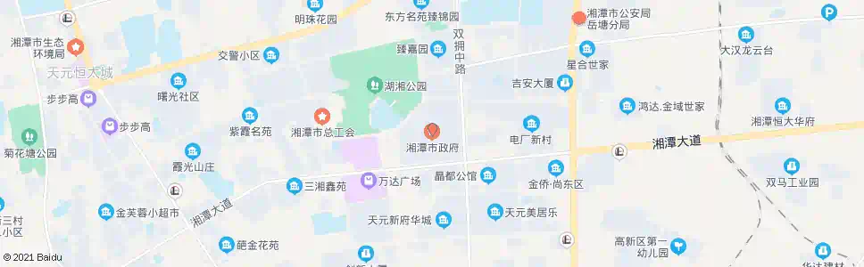 湘潭省政府_公交站地图_湘潭公交_妙搜公交查询2025