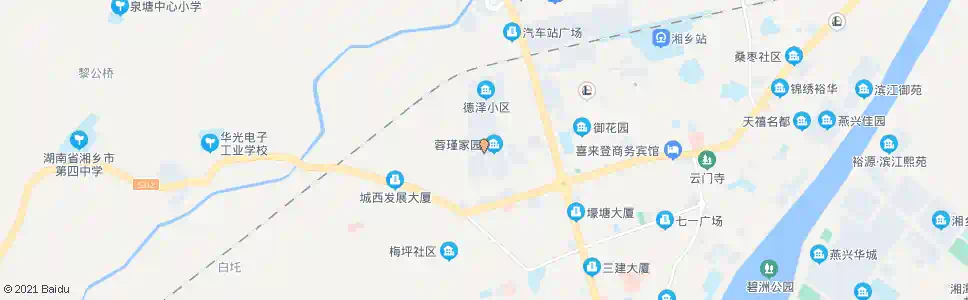 湘潭蓉瑾家园_公交站地图_湘潭公交_妙搜公交查询2025