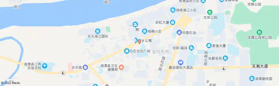 湘潭县商务局(天易路口北)_公交站地图_湘潭公交_妙搜公交查询2025
