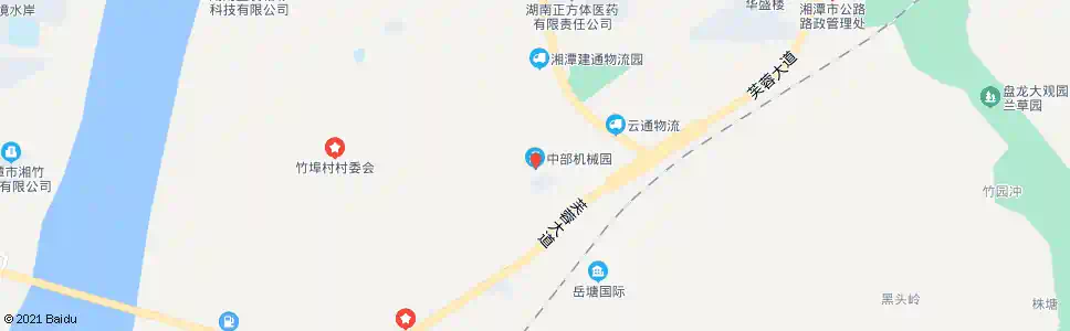 湘潭中部机械物流园(十中)_公交站地图_湘潭公交_妙搜公交查询2025
