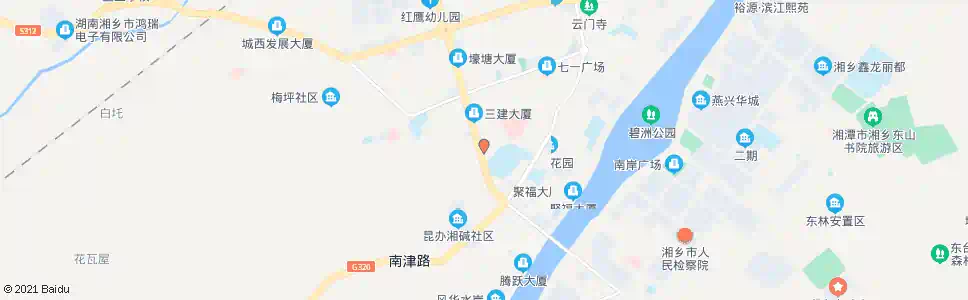湘潭一公司_公交站地图_湘潭公交_妙搜公交查询2025