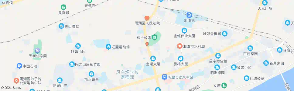 湘潭和平公园_公交站地图_湘潭公交_妙搜公交查询2025