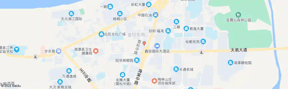 湘潭县城管局(天易路口南)_公交站地图_湘潭公交_妙搜公交查询2025
