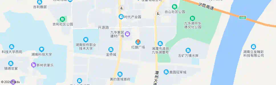 湘潭红旗广场南口(中心汽车站)_公交站地图_湘潭公交_妙搜公交查询2025