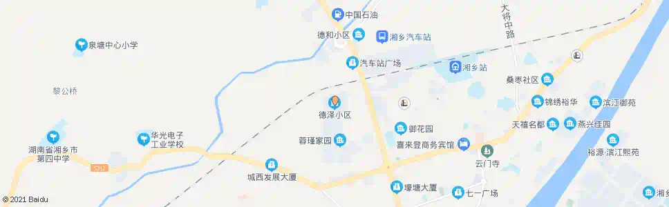 湘潭德泽小区_公交站地图_湘潭公交_妙搜公交查询2025