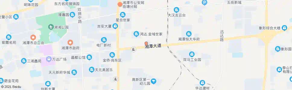 湘潭人防指挥中心_公交站地图_湘潭公交_妙搜公交查询2025