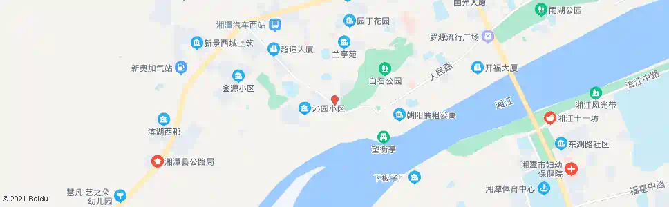 湘潭白石古莲城(十万垄)_公交站地图_湘潭公交_妙搜公交查询2025