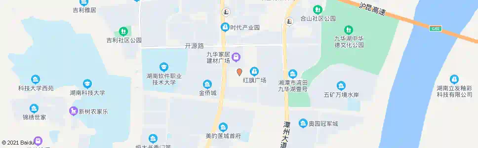 湘潭红旗社区_公交站地图_湘潭公交_妙搜公交查询2025