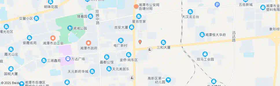 湘潭丝绸广场东_公交站地图_湘潭公交_妙搜公交查询2025
