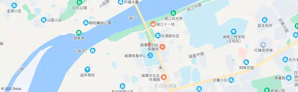 湘潭三角坪(体育中心)_公交站地图_湘潭公交_妙搜公交查询2025