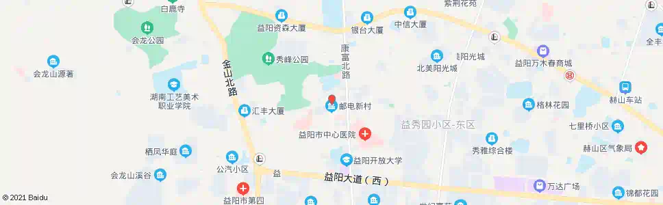 益阳邮电新村_公交站地图_益阳公交_妙搜公交查询2025