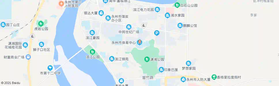 永州体育中心_公交站地图_永州公交_妙搜公交查询2025