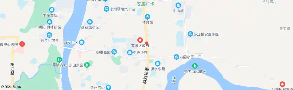 永州零区政府_公交站地图_永州公交_妙搜公交查询2025