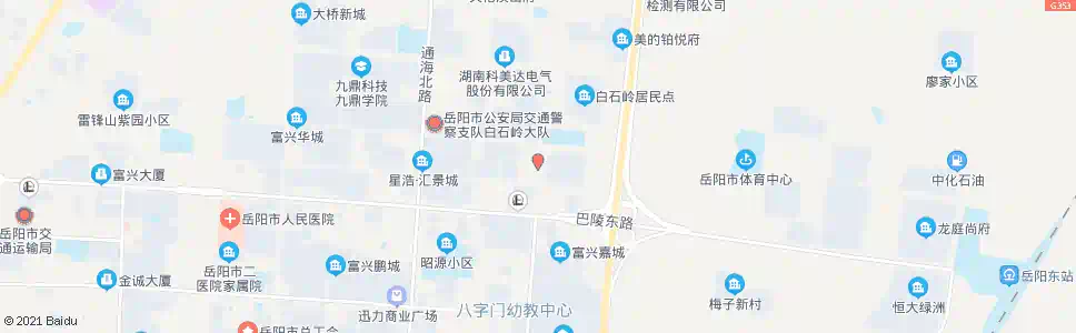 岳阳白石岭路口_公交站地图_岳阳公交_妙搜公交查询2025