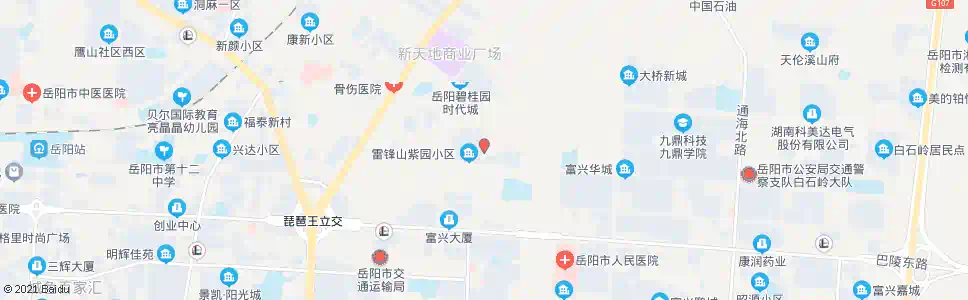 岳阳雷锋山_公交站地图_岳阳公交_妙搜公交查询2025