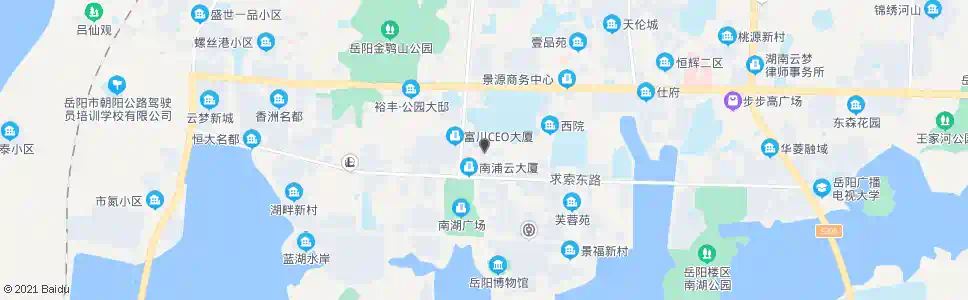 岳阳老干宾馆_公交站地图_岳阳公交_妙搜公交查询2025