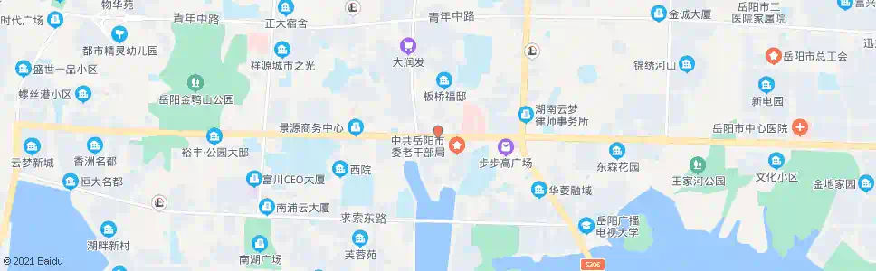 岳阳市政府社区_公交站地图_岳阳公交_妙搜公交查询2025