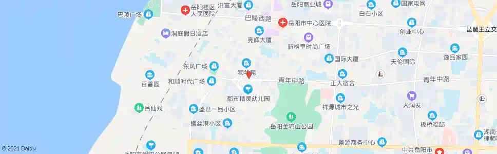 岳阳青年路立交桥_公交站地图_岳阳公交_妙搜公交查询2025