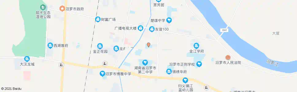 岳阳城郊中学_公交站地图_岳阳公交_妙搜公交查询2025