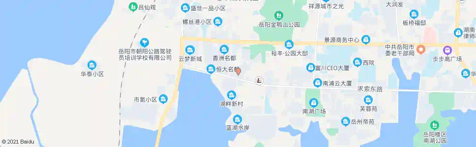 岳阳湘天国际花园_公交站地图_岳阳公交_妙搜公交查询2025