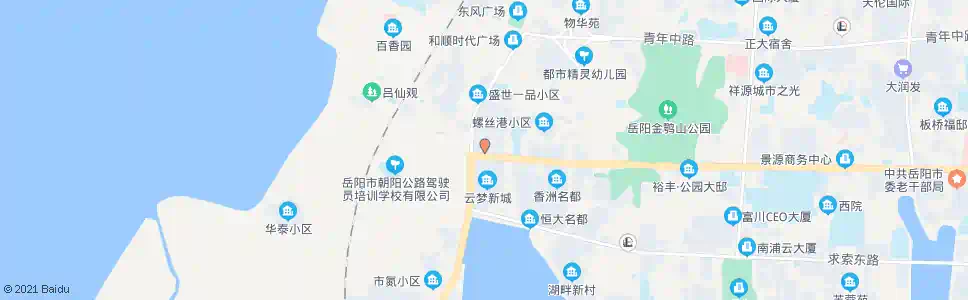 岳阳湖景花园_公交站地图_岳阳公交_妙搜公交查询2025