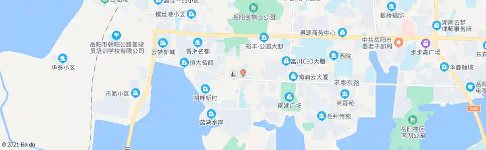 岳阳中级法院_公交站地图_岳阳公交_妙搜公交查询2025