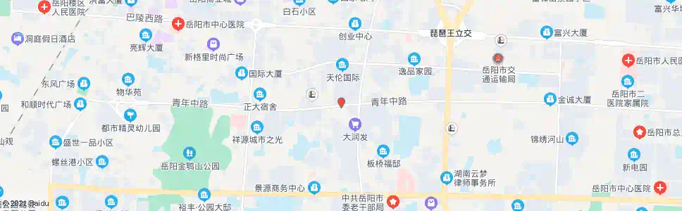 岳阳天伦金三角购物公园北_公交站地图_岳阳公交_妙搜公交查询2025