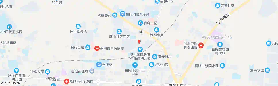 岳阳鹰山社区_公交站地图_岳阳公交_妙搜公交查询2025