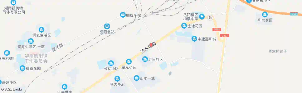 岳阳冷水铺十字路口_公交站地图_岳阳公交_妙搜公交查询2025