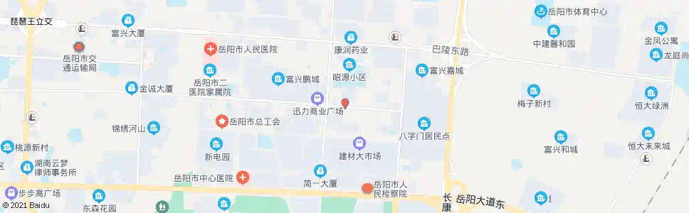 岳阳屈原路口_公交站地图_岳阳公交_妙搜公交查询2025