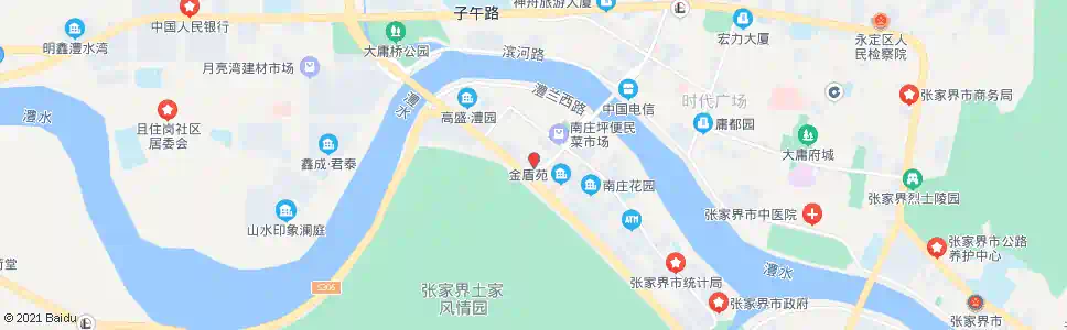 张家界南庄坪加油站_公交站地图_张家界公交_妙搜公交查询2025