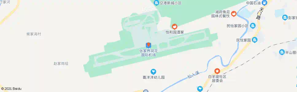 张家界荷花机场_公交站地图_张家界公交_妙搜公交查询2025
