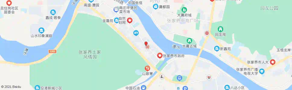 张家界南庄路_公交站地图_张家界公交_妙搜公交查询2025