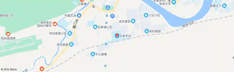 张家界老院子_公交站地图_张家界公交_妙搜公交查询2025