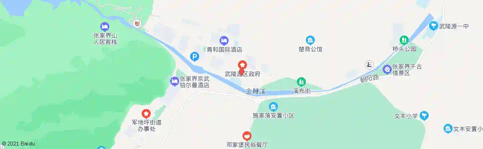 张家界武陵商厦_公交站地图_张家界公交_妙搜公交查询2025