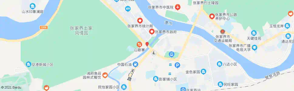 张家界甘溪桥转盘_公交站地图_张家界公交_妙搜公交查询2025