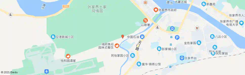 张家界天门中学_公交站地图_张家界公交_妙搜公交查询2025