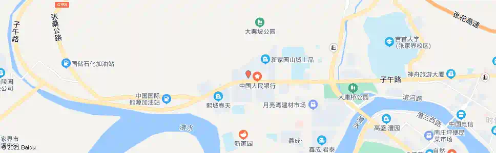 张家界市检察院_公交站地图_张家界公交_妙搜公交查询2025