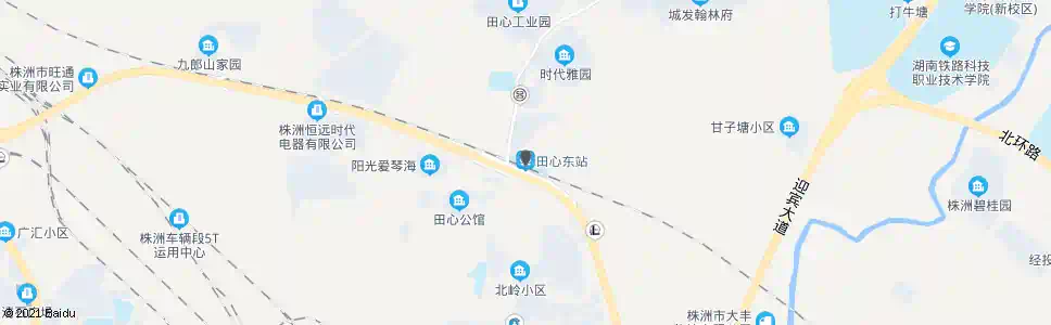 株洲田心_公交站地图_株洲公交_妙搜公交查询2025