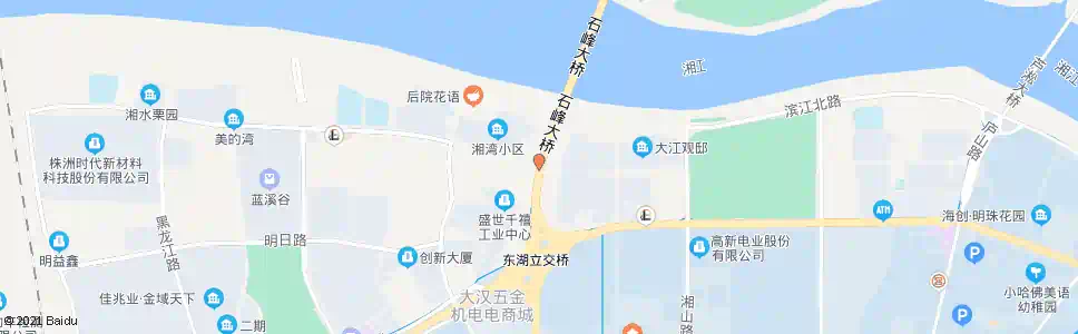 株洲石峰大桥西_公交站地图_株洲公交_妙搜公交查询2025