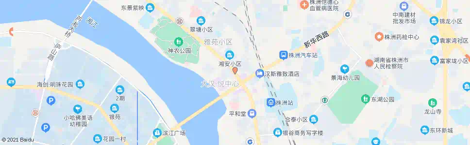 株洲中心广场北口_公交站地图_株洲公交_妙搜公交查询2025