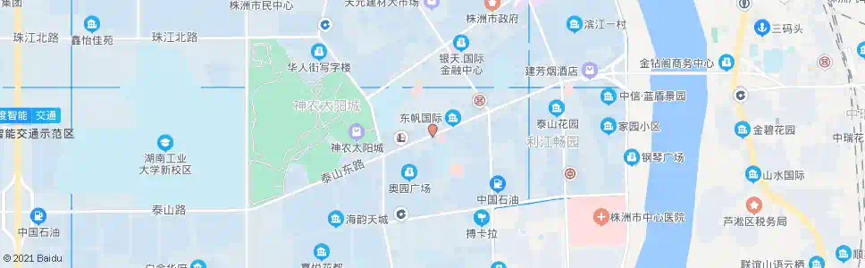 株洲泰山东路_公交站地图_株洲公交_妙搜公交查询2025