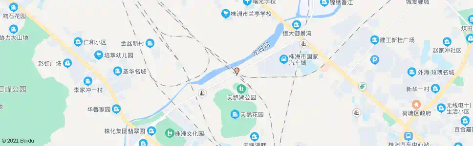 株洲天鹅湖公园_公交站地图_株洲公交_妙搜公交查询2025