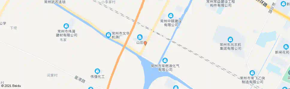 常州山庄村_公交站地图_常州公交_妙搜公交查询2025