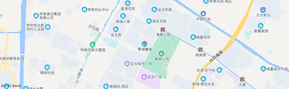 常州星港路茶花路(景瑞曦城)_公交站地图_常州公交_妙搜公交查询2025