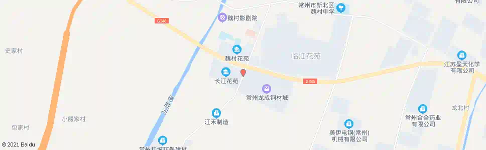 常州长江花苑_公交站地图_常州公交_妙搜公交查询2025