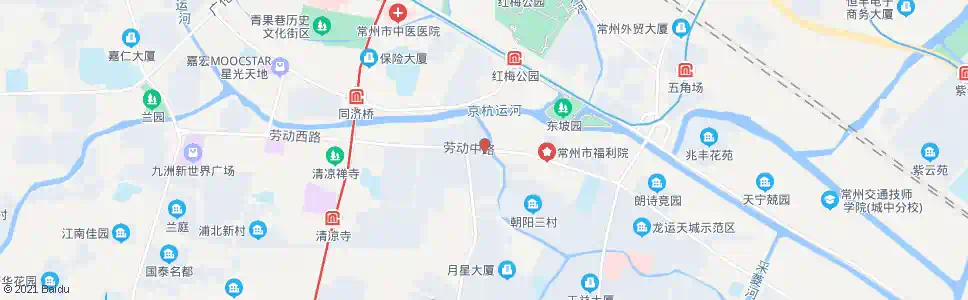 常州劳动路龙游路_公交站地图_常州公交_妙搜公交查询2025