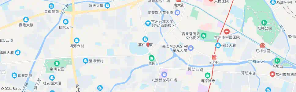 常州中天体育馆东_公交站地图_常州公交_妙搜公交查询2025