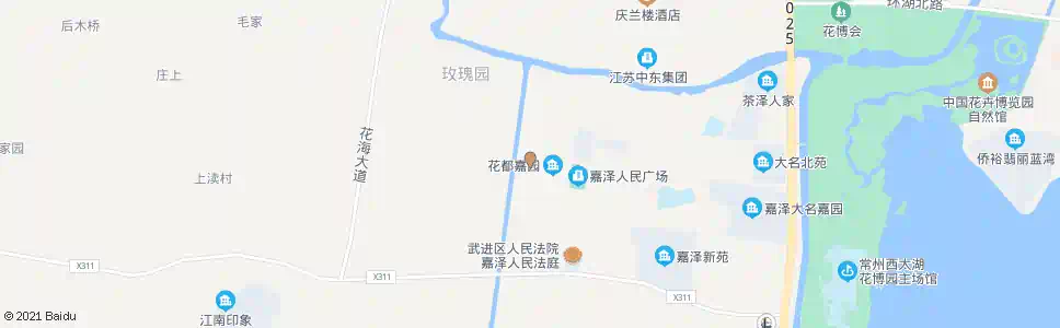 常州花都嘉园_公交站地图_常州公交_妙搜公交查询2025